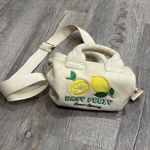 H&M Cream Crossbody Bag with Lemon Design